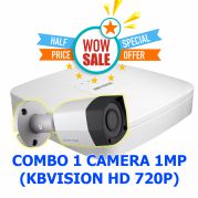 Combo giá rẻ 1 camera KBVISION 1MP